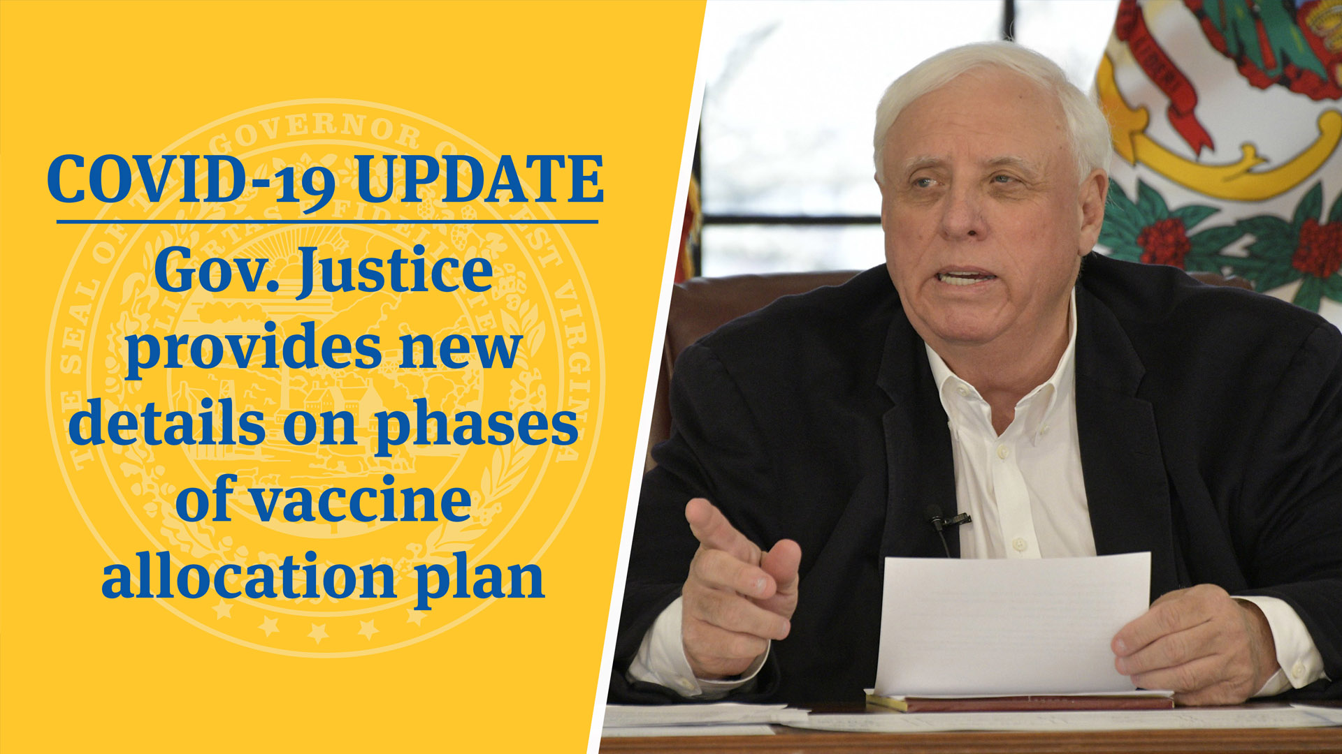 Covid Update Gov Justice Provides New Details On Phases Of Vaccine Allocation Plan