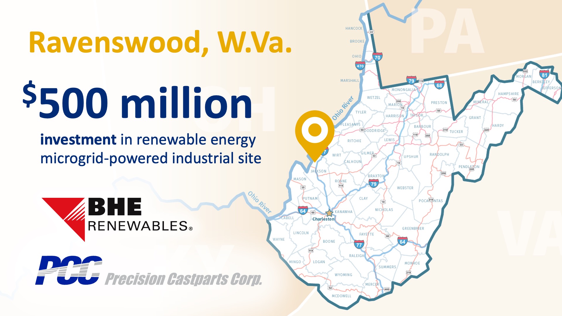 BHE Renewables and WV announce 0m investment to build global aerospace manufacturing hub powered by renewable energy microgrid