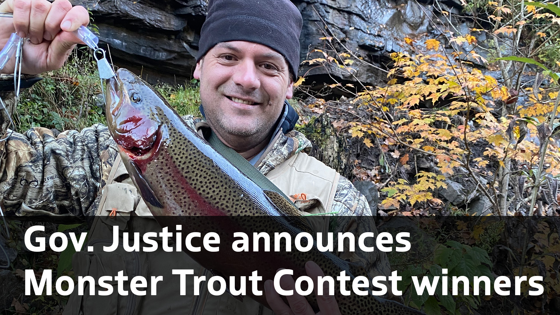 Gov. Justice announces Monster Trout Contest winners