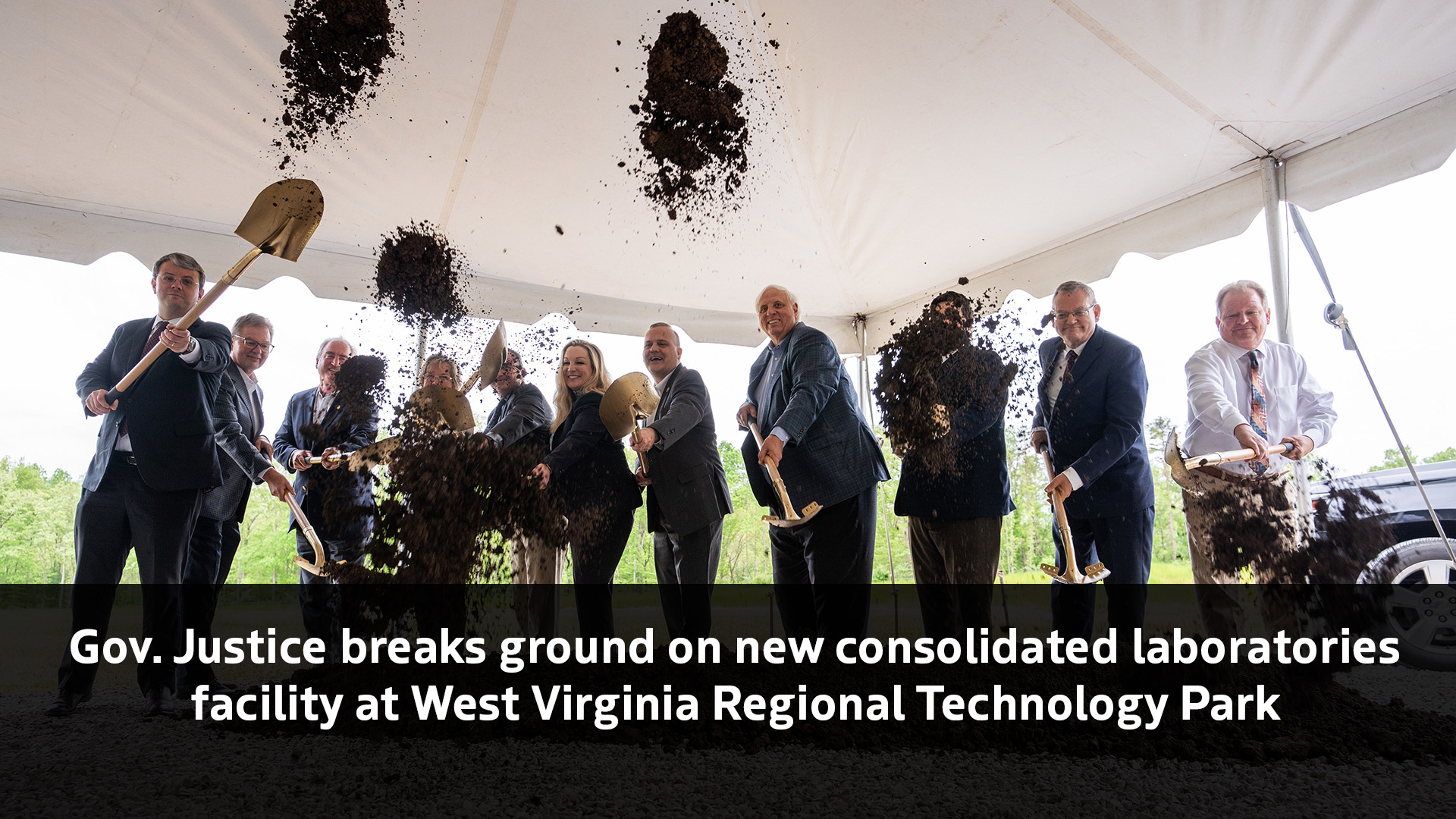 Governor Justice Breaks Ground on New Integrated Laboratory Facility at West Virginia Regional Technology Park
