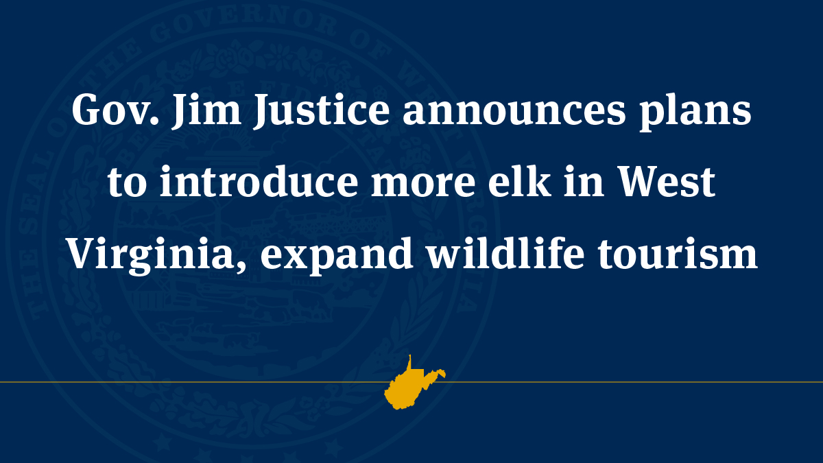 Gov. Jim Justice announces plans to introduce more elk in West Virginia, expand wildlife tourism