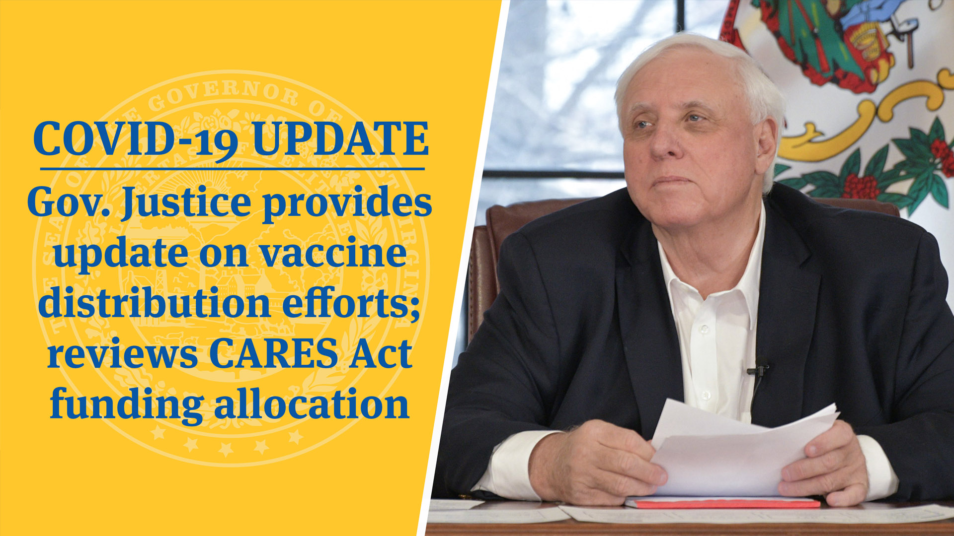 Covid 19 Update Gov Justice Provides Update On Vaccine Distribution