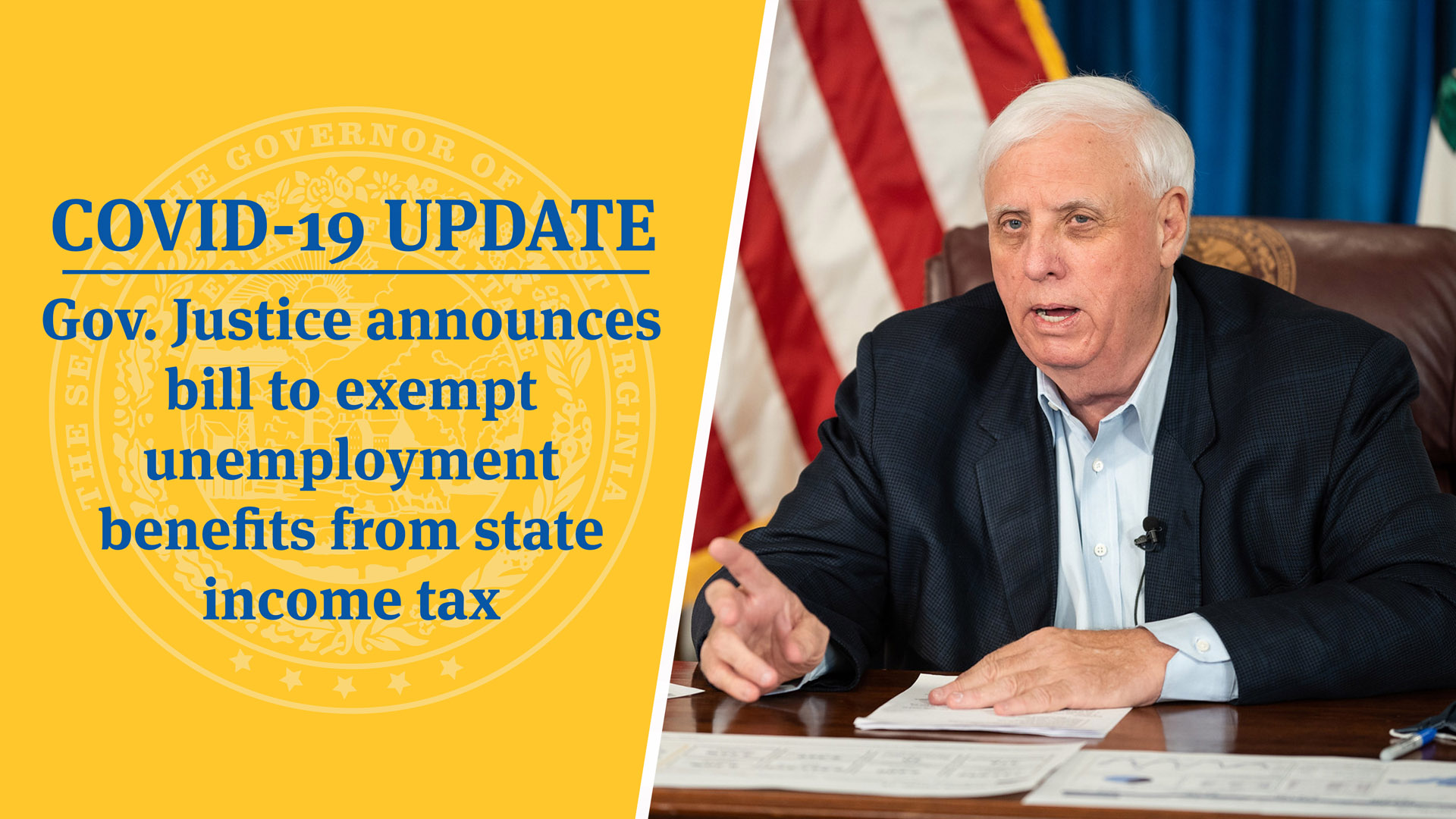 Covid 19 Update Gov Justice Announces Bill To Exempt Unemployment Benefits From State Income Tax