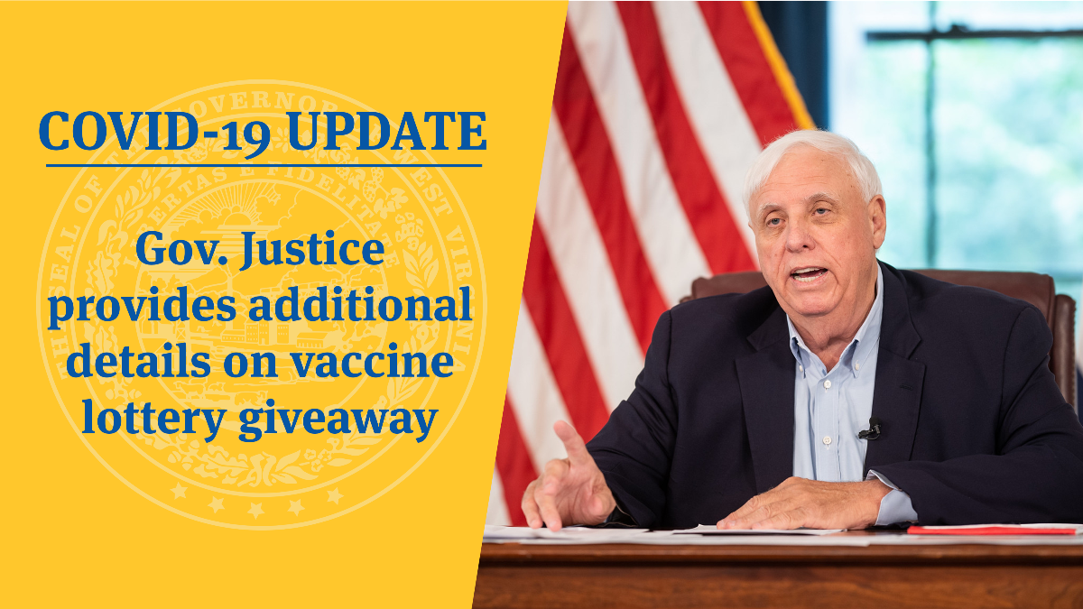 Covid 19 Update Gov Justice Provides Additional Details On Vaccine Lottery Giveaway