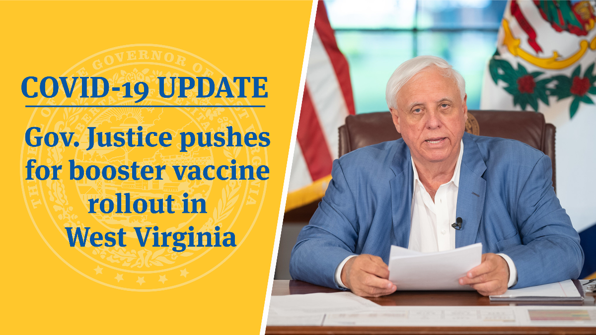 COVID19 UPDATE Gov. Justice pushes for booster vaccine