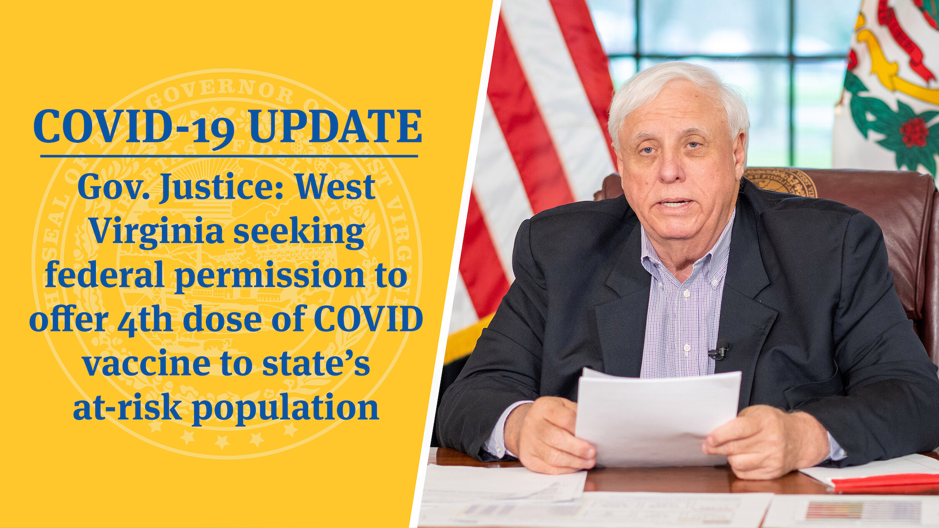 Covid 19 Update Gov Justice West Virginia Seeking Federal Permission