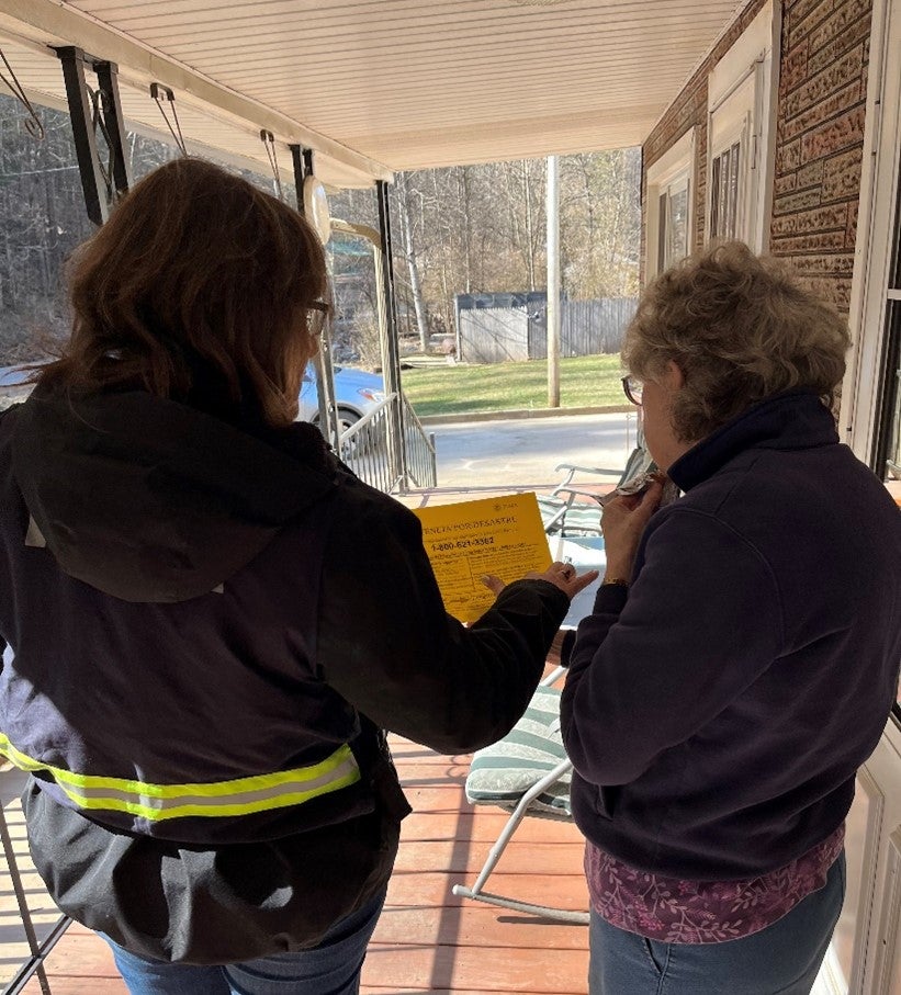 FEMA worker in McDowell County